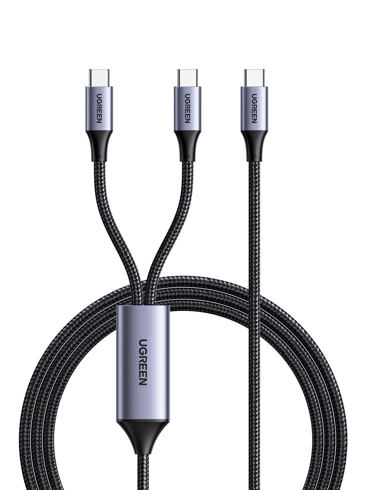 كابل يوجرين USB-C إلى USB-C شحن سريع ١٠٠ واط بتقنية PD