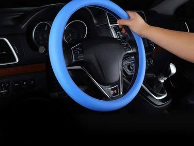 Interior Car Silicone Steering Wheel Cover Heat-Resistant Corrosion-Resistant and Non-Slip