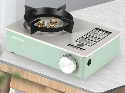 Portable Gas Stove Strong and Windproof Flame with Even Heat Distribution