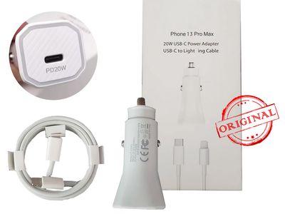 Apple Car Charger with Type C to Lightning Cable 20W for iPhone