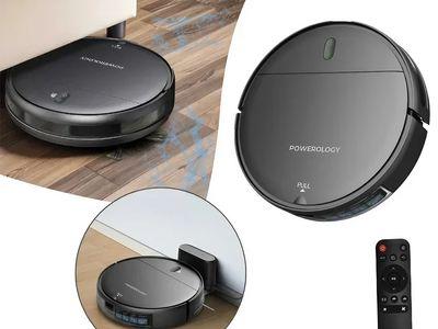 Powerology PPBCHA58 Smart Cordless Robot Vacuum and Mop with 2000Pa Suction Power