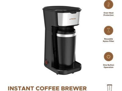 LePresso LPCMTMBK Coffee Maker with 450W Coffee Maker