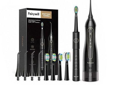 Fairywill Water Flosser and Sonic Electric Toothbrush Perfect for Oral and Dental Care