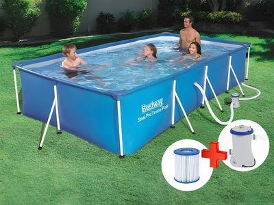 Bestway Easy to Install Family Size Home Swimming Pool (300 x 200 x 66 cm)