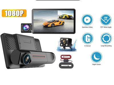 SAFECAM A33 Camera Dash Cam 1080P Triple Lens (Front, Interior and Rear) Car Camera