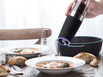 Multifunctional Automatic Stainless Steel Electric Spice Grinder with Blue LED Light