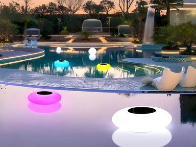 Multi-Color Inflatable Floating Outdoor RGB LED Solar Lamp Waterproof Decorative Light for Garden and Pool