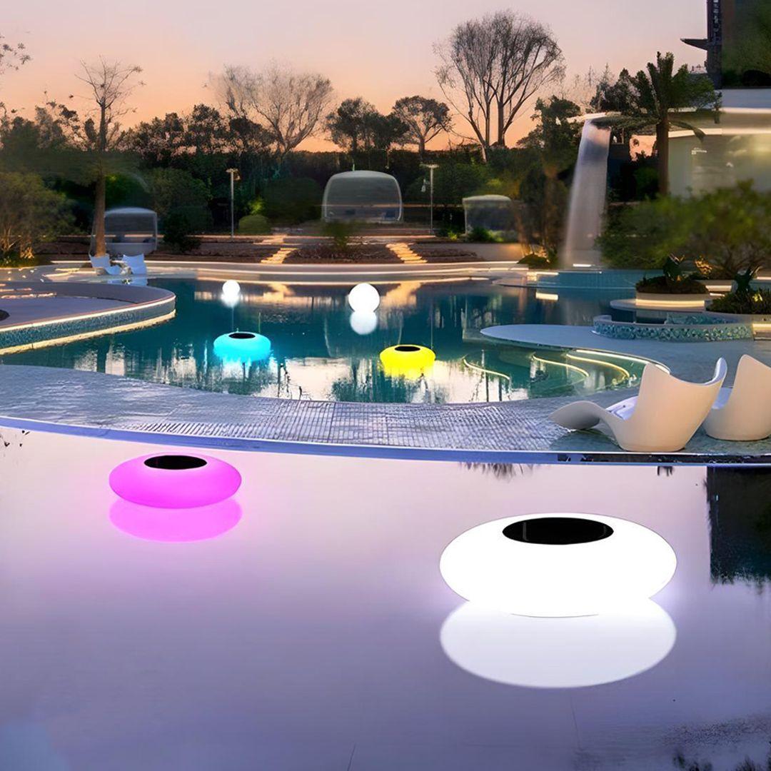 Multi-Color Inflatable Floating Outdoor RGB LED Solar Lamp 