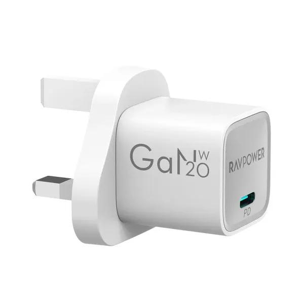 شاحن حائط RAVPower  قوة 20 واط بتقنية GaN Tech PD USB-C
