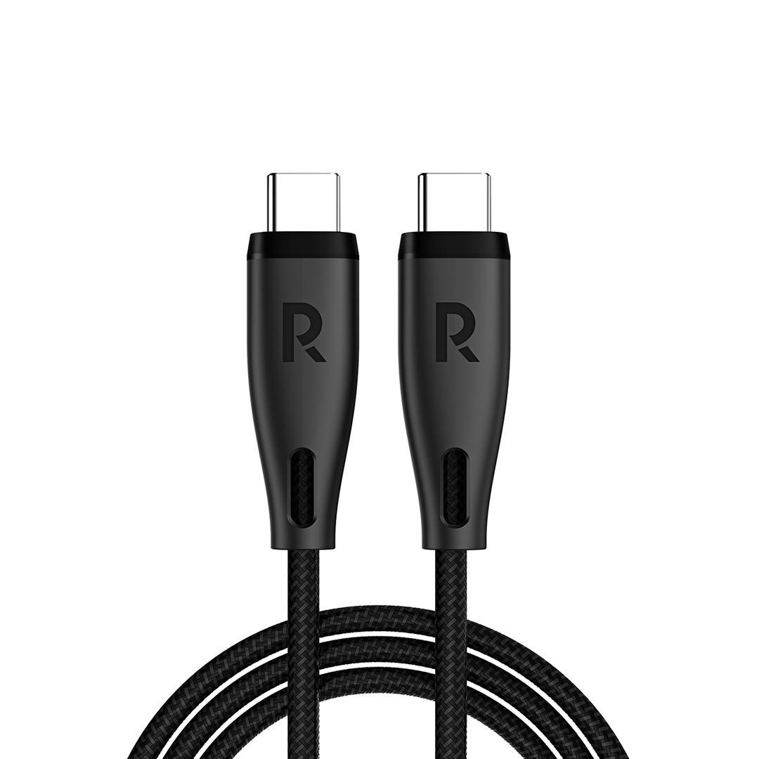 كيبل شحن RAVPower RP-CB1037 من Type C إلى Type C شحن سريع بقوة 60 واط طول 1.2م  