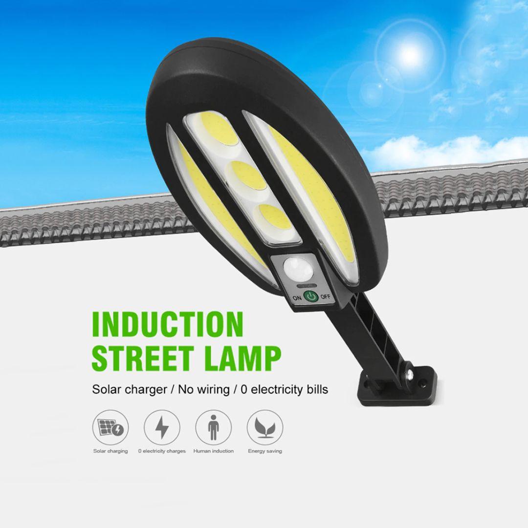 Led Solar Light Outdoor Waterproof Street Solar Lamp With Three Modes With Remote Control