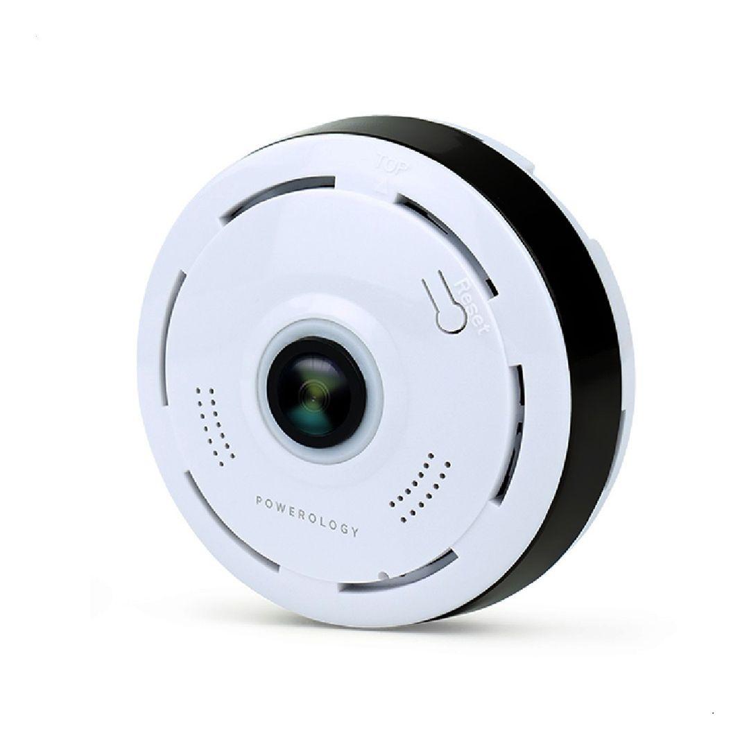 كاميرا Powerology  واي فاي بانورامية بزاوية فائقة الاتساع عدسة عين السمكة 360°