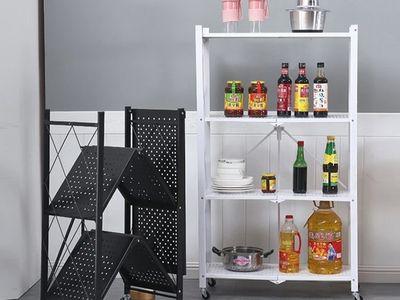 Carbon steel folding removable Multi-tier (3 Layers & 4 Layers) storage rack shelf