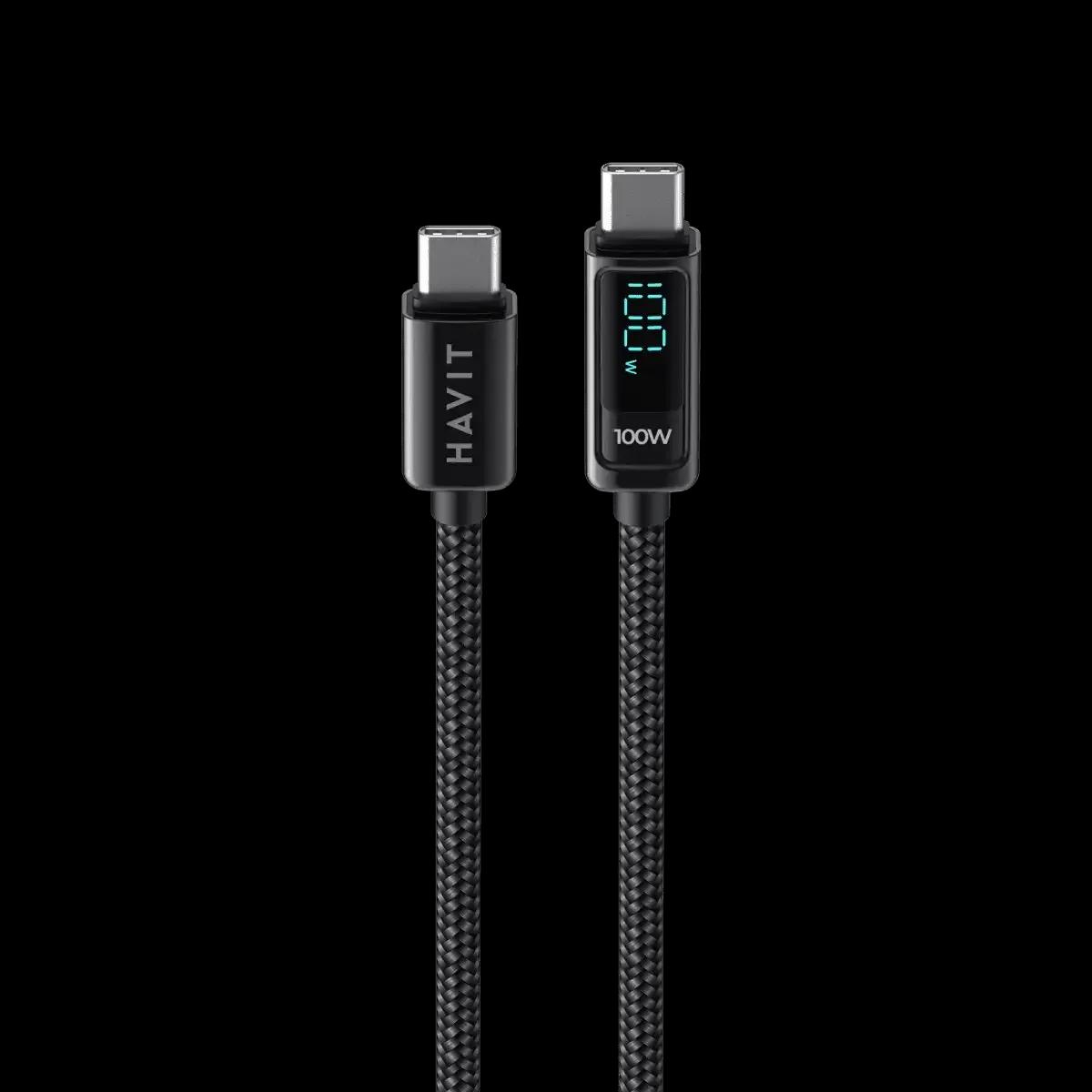 كيبل شحن HAVIT CB6247 من USB-C إلي USB-C 
