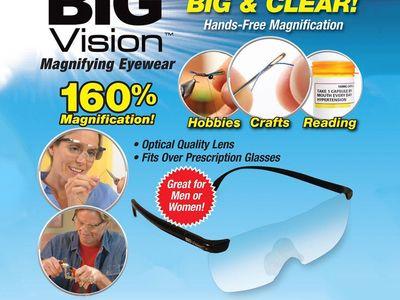 Big Vision Glasses 160% magnifying unisex  glasses