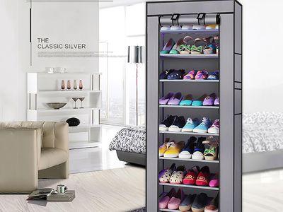 Room-Saving 10-Layers Non-Woven Fabric Shoe Storage Rack Fashionable