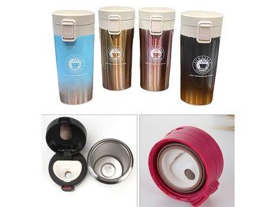 380 mL Insulated Travel Coffee Mug Cup Thermal Stainless Steel Vacuum Thermos Leakproof