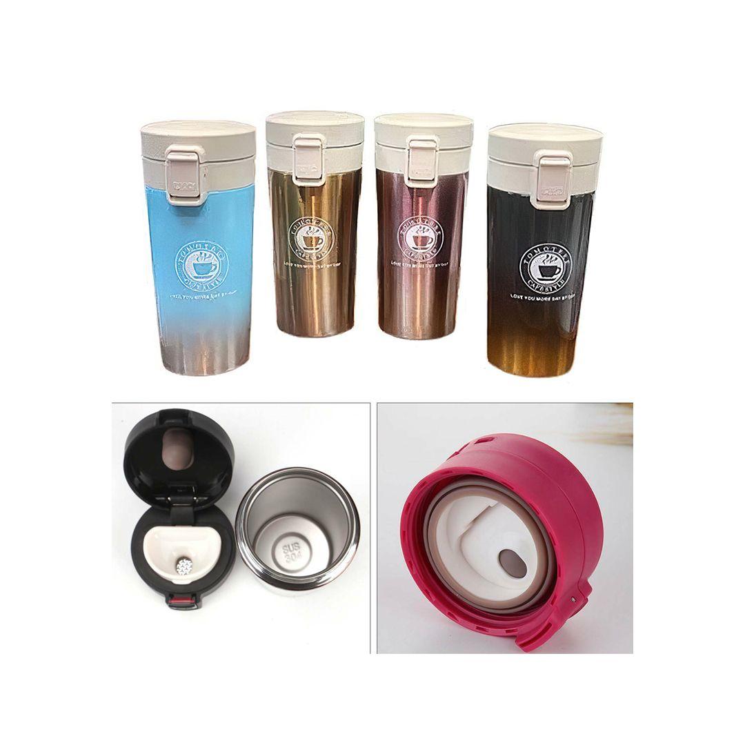 مطارة حرارية عازلة بجدران مزدوجة من الستانلس ستيل بسعة 380 مل مانعة للتسرب