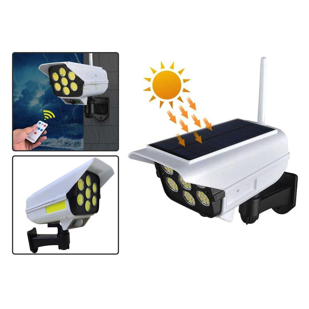 SOLAR MONITORING LAMP Waterproof Solar LED Lamp with Motion Sensor and Remote Control