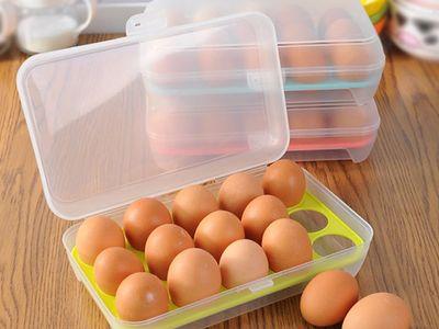 15 Egg Anti-collision Storage Container Box Plastic Kitchen Organizer