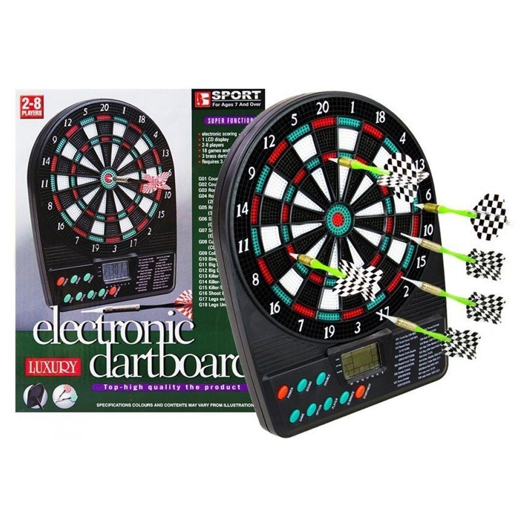 لعبة السهام الإلكترونية Electronic Dartboard مع شاشة LCD لاحتساب النقاط آمنة وبسيطة مثالية لممارسة لعبة السهام