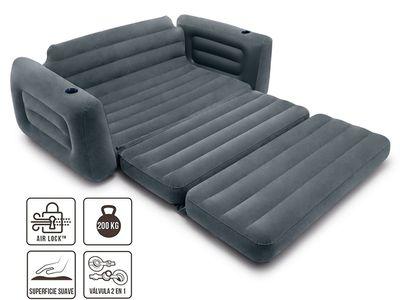 كنبة تفرد سرير قابلة للنفخ Intex Pull-Out Sofa Bed مصممة للاسترخاء في أي مكان