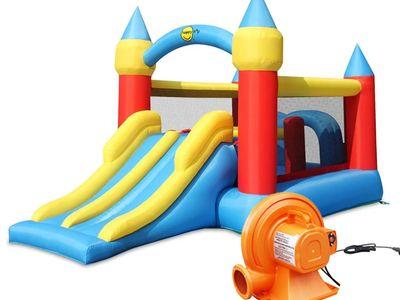 Happy Hop 9474 Double Slide Obstacle Course Castle