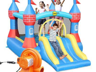 Happy Hop Castle Bouncer With Double Slide 9512