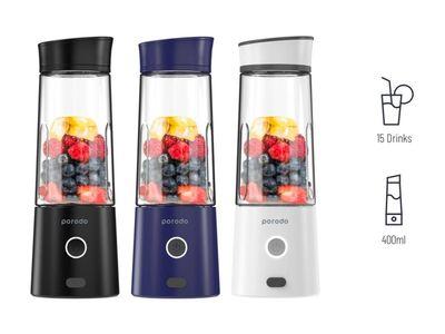 Porodo Portable Blender Powerful Juicer With 6 Blenders 400mL 