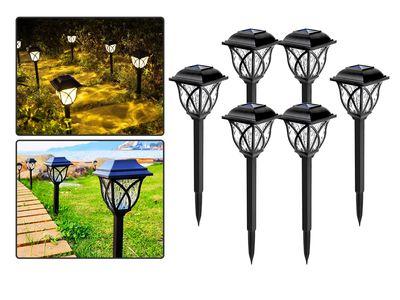 6 LED Solar Lights Waterproof Rechargeable Eco-Friendly Outdoor Lighting