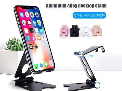 Dual Adjustable Aluminum Stand for Mobile Phone Tablet 270° Rotation