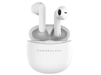 سماعات Powerology Stereo Buds Plus اللاسلكية بلوتوث 5.0 مع تحكم ذكي تاتش وجودة صوت ممتازة