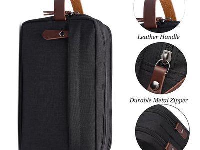 Men's Handbag Made of High-Durability and Water-Resistant Polyester Material, Double-Layer Detachable