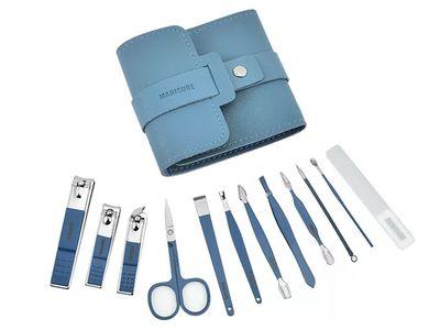 12 In 1 Stainless Steel Nail Cutter Pedicure Kit With Portable Travel Case