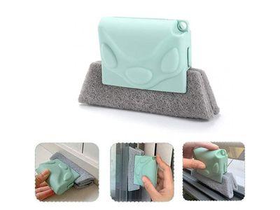 Versatile Cleaning Sponge Brush With Non-Slip Handle for Easy Cleaning of Window Crevices and Corners