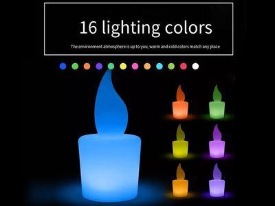 LED Candle Light with remote control multi color 16 colors RGB waterproof