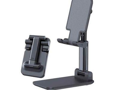 L305 Folding Desktop Phone Stand With Angle & Height Adjustable Desktop Phone Holder