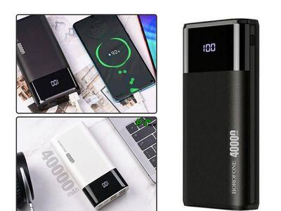 Borofone BT01 40000 mAh Power Bank with 4 USB outputs and LED Screen