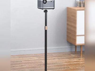 Projector Stand 360° Rotatable Head with Extendable Length 85cm-130cm Mount