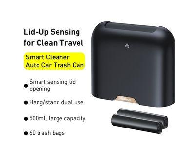 Baseus Stylish Automatic Car Trash Can with LED Sensor Easy to Empty and Leak-proof