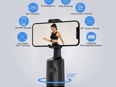 Smart Yesido Auto Face Tracking Tripod, 360° Rotation Auto Tracking Phone Holder