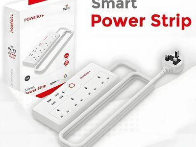 POWERO+ Smart Power Strip with with 4 power sockets, 4 USB ports and 20W PD port