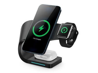 3-in-1 15w Multi-Functional Wireless Charging Pad (Watch - Airpods - Phone)