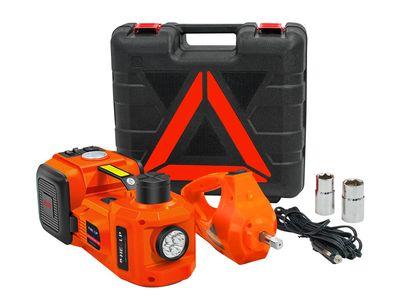 3 in 1 Electric Hydraulic Car Jack (Car Jack + Air Blower + LED Flashlight) for Road Emergencies