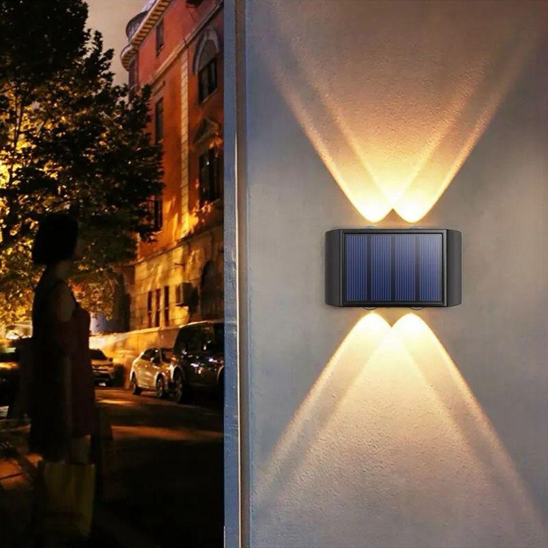 Waterproof LED Outdoor Solar Wall Light Up and Down Lighting