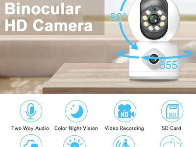 4K 8MP Dual Lens WIFI PTZ Camera AI Human Auto Tracking Indoor 4MP NVR Home Secuity CCTV Surveillance IP Camera