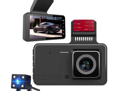 Dash Camera Super Night Vision Dual Dash Cam Front and Rear 1080P FHD