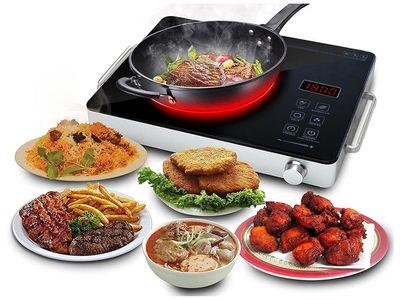 Smart Knob Electric Stove with LED Display, Touch Control Panel and Adjustable Temperature