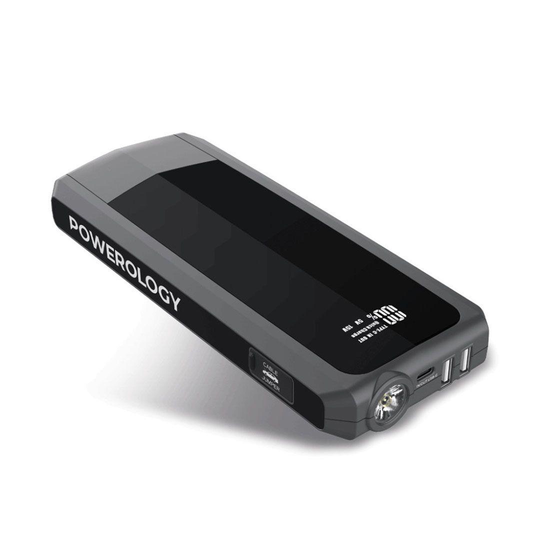 جامب استارتر وباور بانك من Powerology بسعة 16,000mAh 