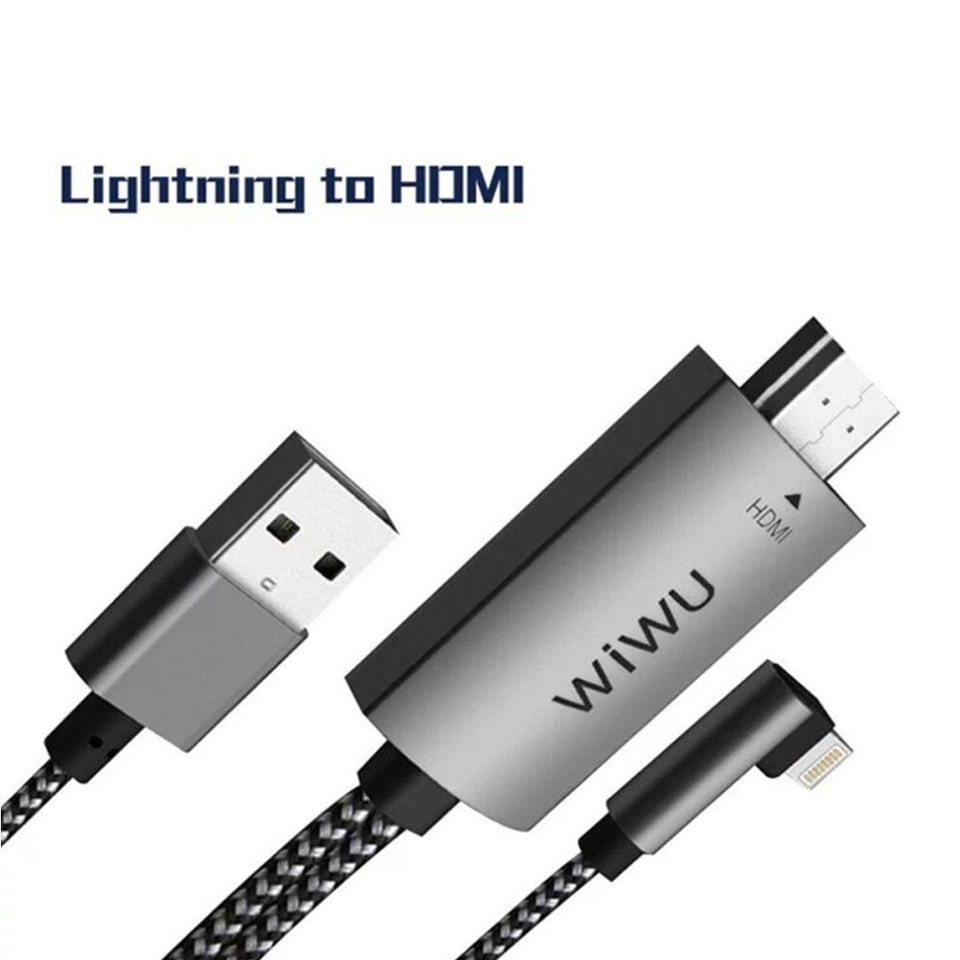 كيبل WIWU X7 للآيفون من Lightning إلى HDMI 